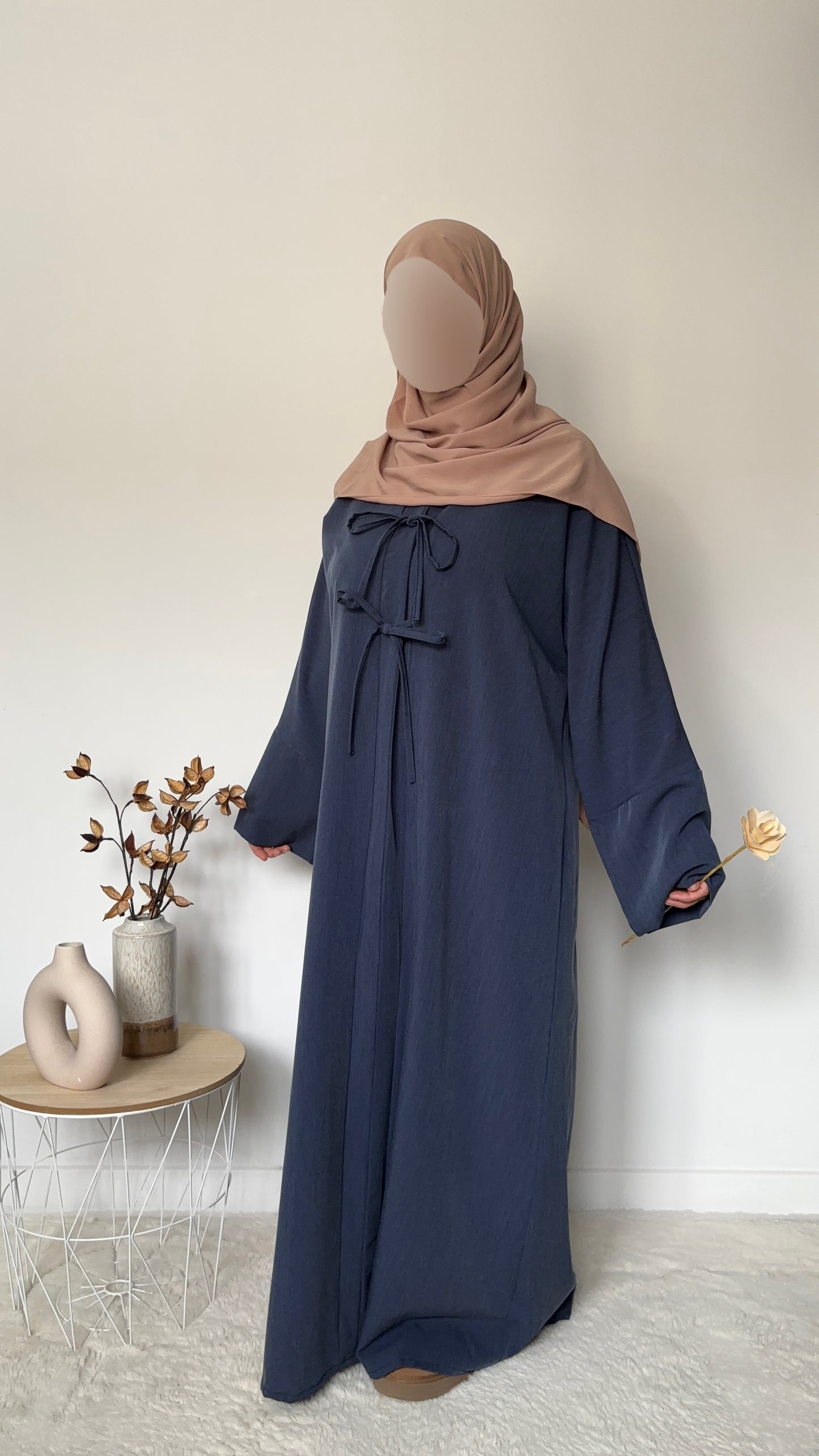 Robe à noeud Jun - Denim