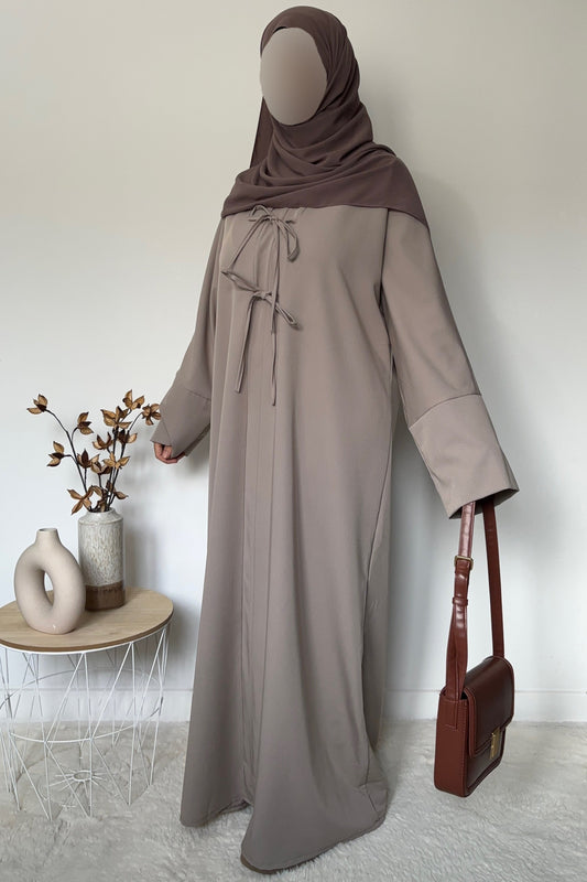 Robe à noeud Jun - Taupe