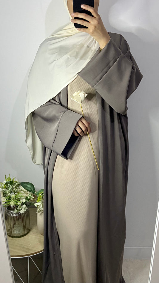 Sous abaya côtelé - Beige